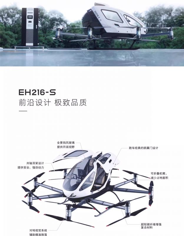 億航智能EH216-S 無(wú)人駕駛載人航空器價(jià)格參數(shù)(圖5)