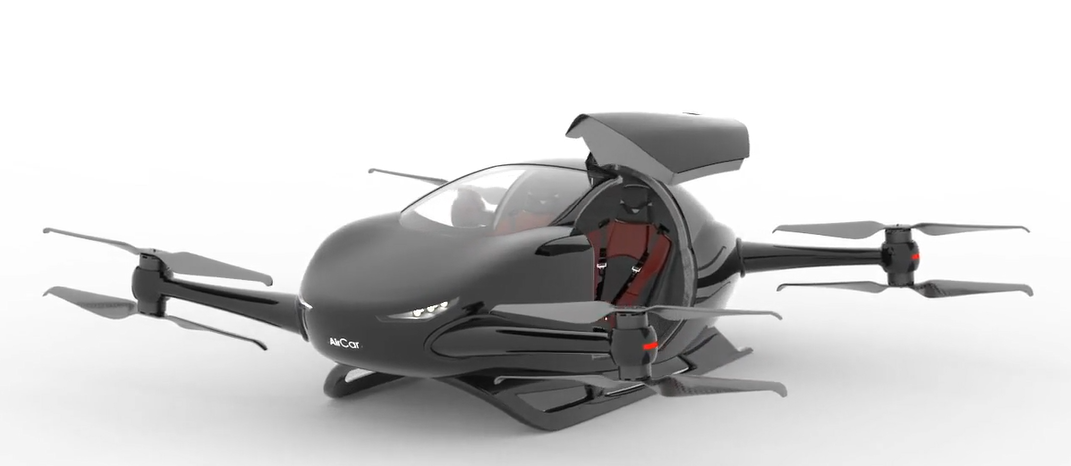 AirCar 電動(dòng)垂直起降飛行汽車(chē)參數(shù)價(jià)格量產(chǎn)時(shí)間