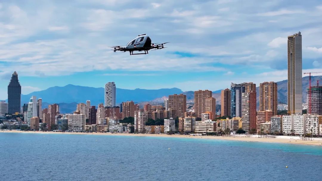 億航智能EH216-S在貝尼多姆市完成歐洲首個eVTOL城市飛行，參與歐盟U-ELCOME項目(圖1)