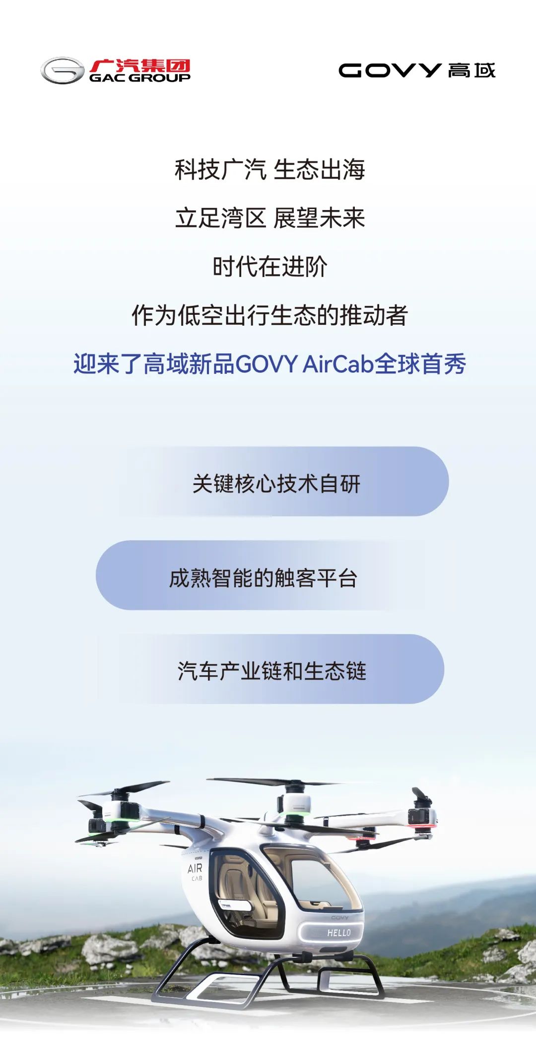 官宣！售價(jià)不超168萬元，廣汽高域新型飛行汽車GOVY AirCab正式發(fā)布，已開啟線上預(yù)訂(圖3)