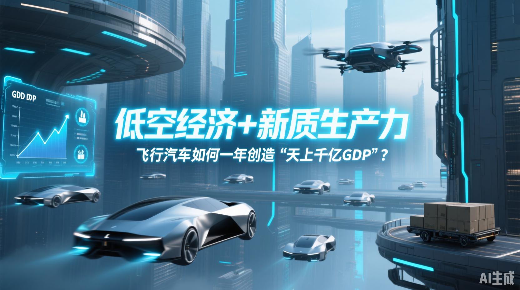 低空經(jīng)濟+新質(zhì)生產(chǎn)力，飛行汽車如何一年創(chuàng)造“天上千億GDP”？