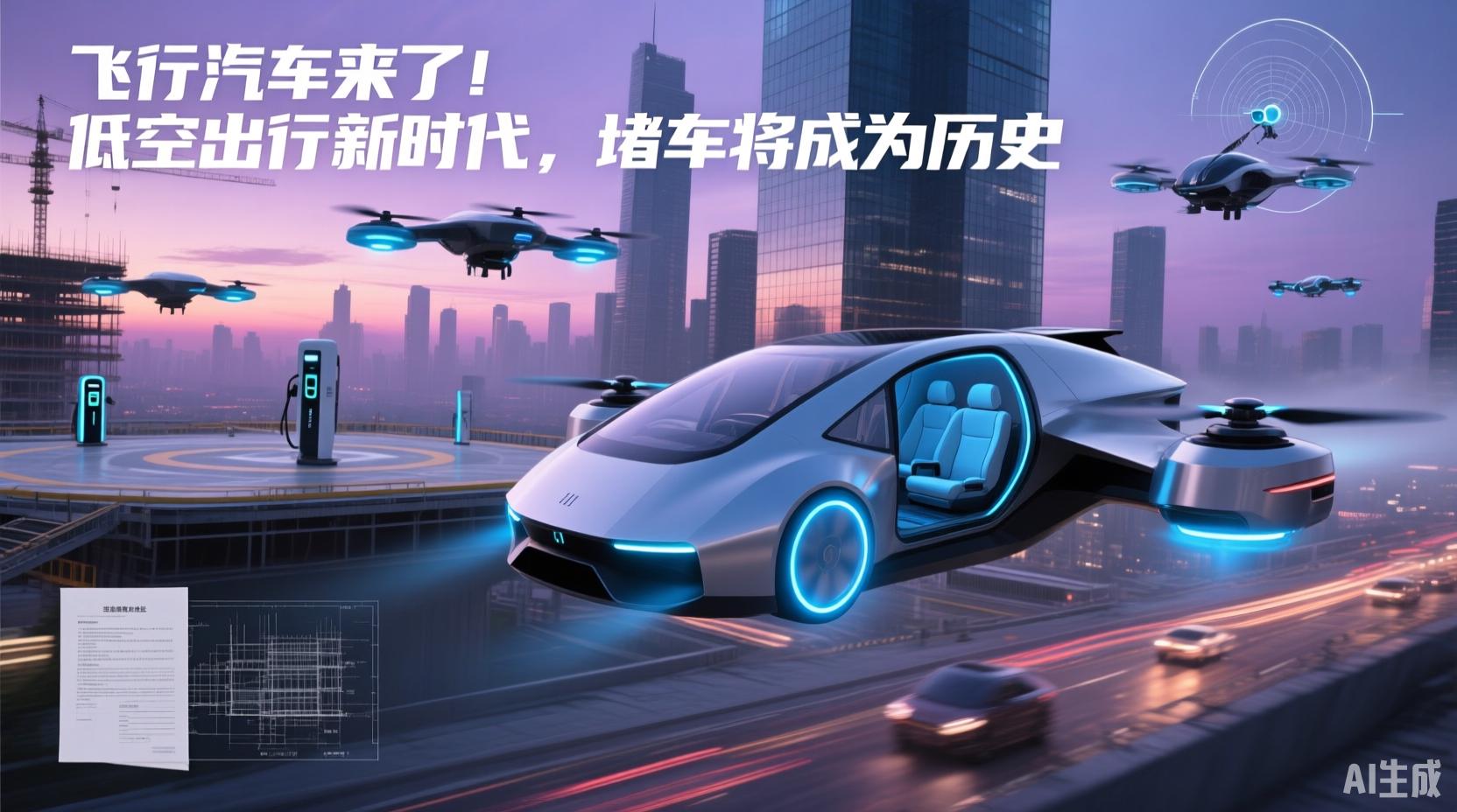 飛行汽車來了！低空出行新時代，堵車將成為歷史